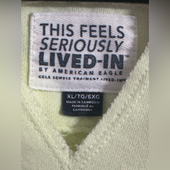 Hello Neon yellow ! Xl American eagle oversized sweatshirt - Picture 4 of 4